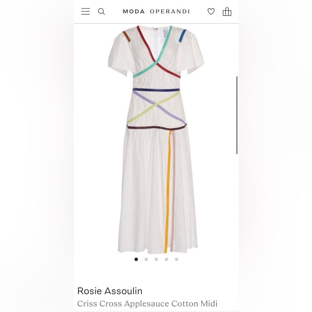 Criss cross applesauce dress by icon Rosie Assoulin. Made in NY.